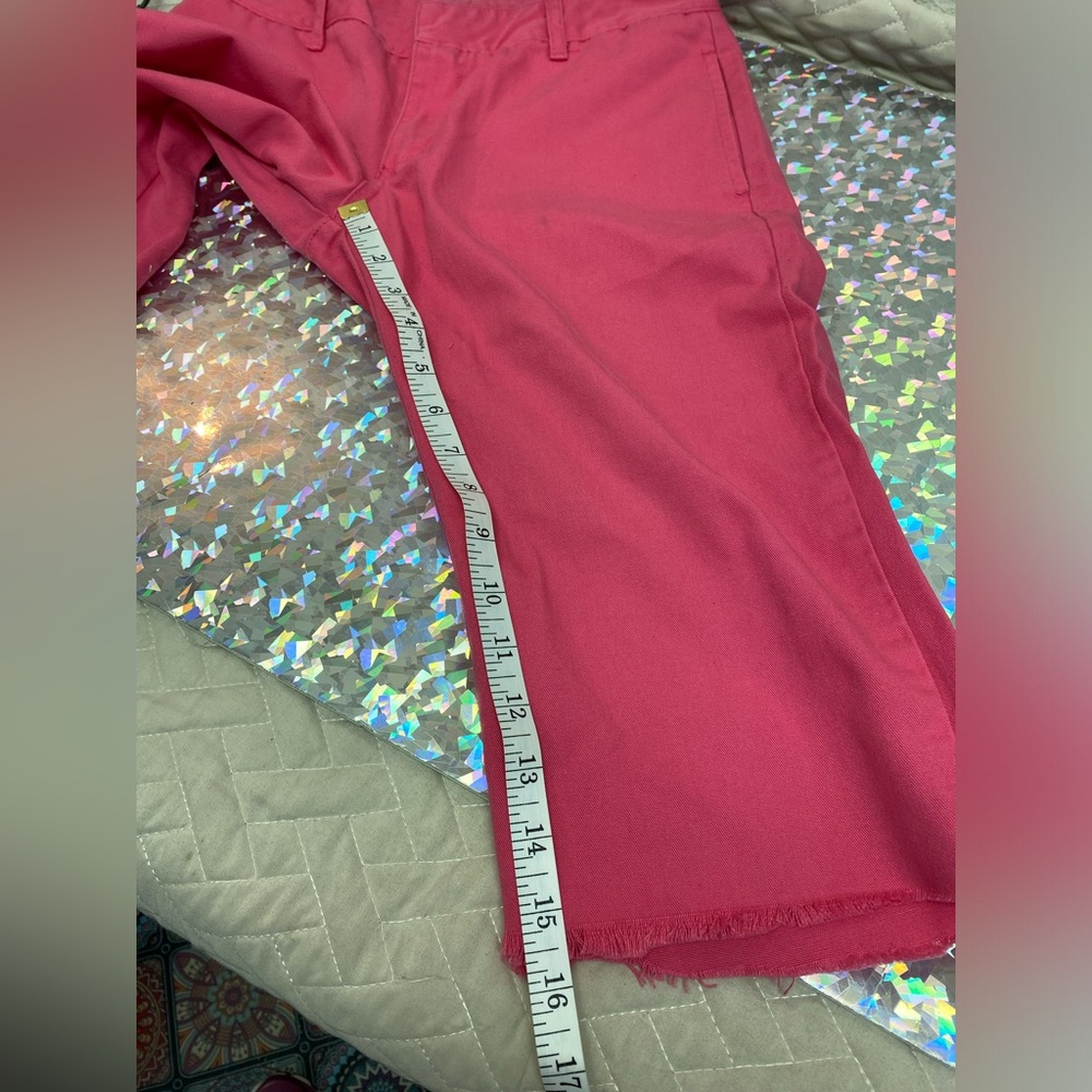 Y2K Vintage Hot Pink Dickies Capris + Butterfly Tube Top Outfit XS/S 3 Juniors - Picture 10 of 16